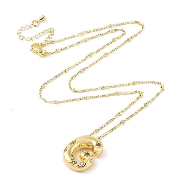

PandaHall Brass Micro Pave Clear Cubic Zirconia Pendant Necklaces, Letter G, 17.72 inch(450mm), Letter G: 21x16mm Cubic Zirconia Letter G...