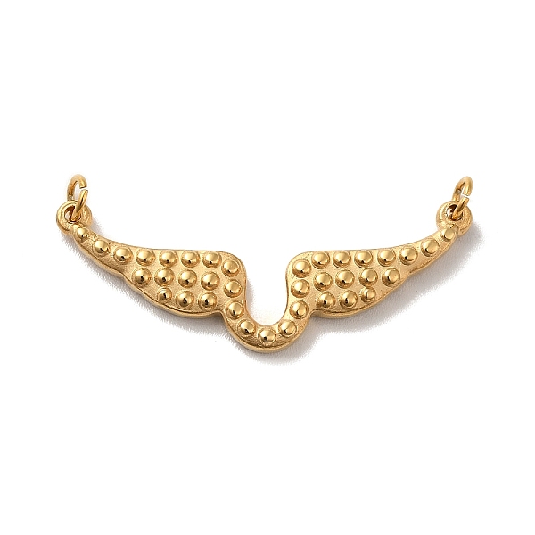 

PandaHall Vacuum Plating 304 Stainless Steel Connector Charms, Angel Wing Links, with Jump Rings, Golden, 15x35x3mm, Hole: 3mm 304 Stainless...