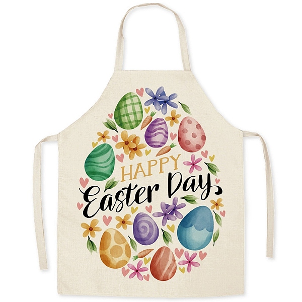 

PandaHall Cute Easter Egg Pattern Polyester Sleeveless Apron, with Double Shoulder Belt, for Household Cleaning Cooking, Colorful, 680x550mm...