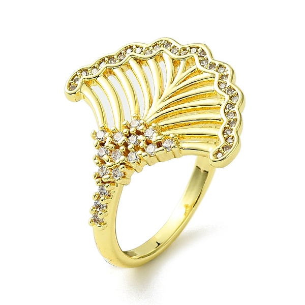 

PandaHall Brass Micro Pave Cubic Zirconia Open Cuff Rings, Hollow Leaf, Real 16K Gold Plated, US Size 7 1/2(17.7mm) Brass+Cubic Zirconia..., Clear