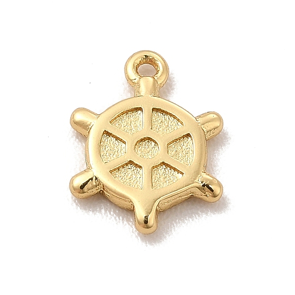 

PandaHall Rack Plating Brass Charms, Cadmium Free & Lead Free, Long-Lasting Plated, Helm Charm, Real 18K Gold Plated, 8.5x6.5x1mm, Hole...