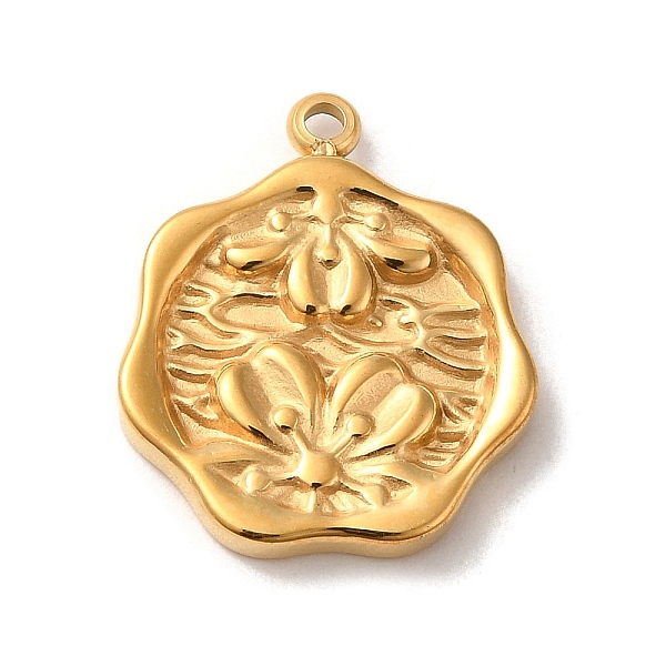 

PandaHall 304 Stainless Steel Pendants, Octagon with Lotus Charms, Real 14K Gold Plated, 19x16x2.5mm, Hole: 1.5mm 304 Stainless Steel...