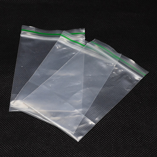 

PandaHall Plastic Zip Lock Bags, Resealable Packaging Bags, Green Top Seal Thick Bags, Self Seal Bag, Rectangle, Clear, 7x5cm, Unilateral...