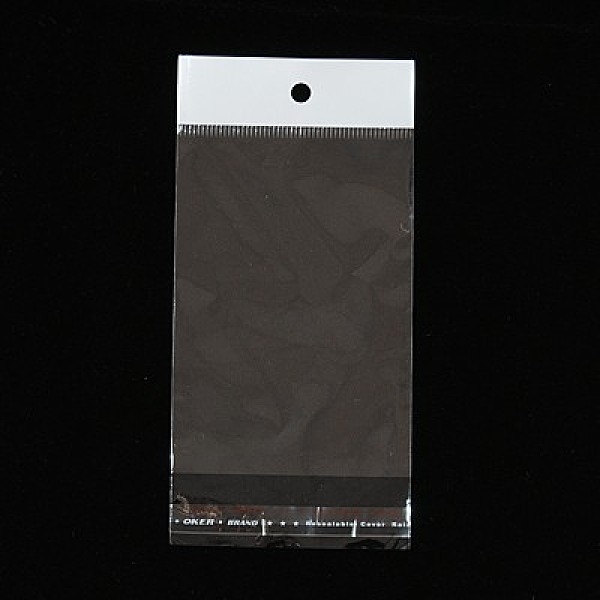 

PandaHall Cellophane Bags, White, 10x7cm, Unilateral Thickness: 0.025mm, Inner Measure: 7.3x7cm, Hole: 6mm OPP Cellophane White