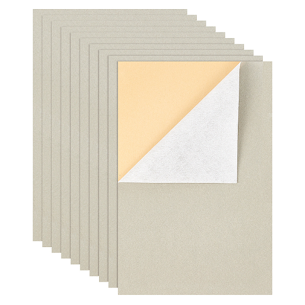 

PandaHall Jewelry Flocking Cloth, Polyester, Self-adhesive Fabric, Rectangle, Silver, 29.5x20x0.07cm, 20pcs/set Polyester Silver