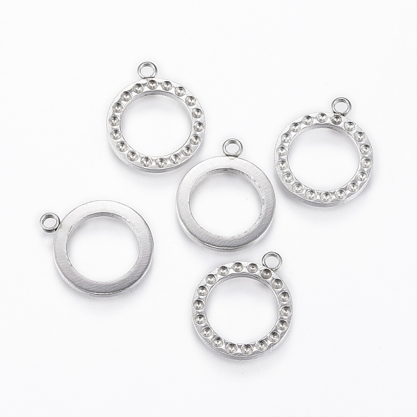 

PandaHall 304 Stainless Steel Pendant Rhinestone Settings, Ring, Stainless Steel Color, 17x14x1.5mm, Hole: 1.5mm, Fit for 1mm Rhinestone 304...