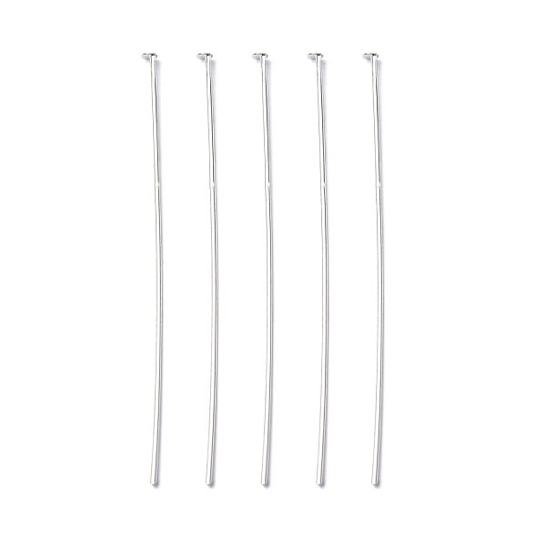 

PandaHall Brass Head pins, Cadmium Free & Lead Free, Silver Color Plated, 50x0.75~0.8mm, 20 Gauge, 5000pcs/1000g, Head: 2mm Brass