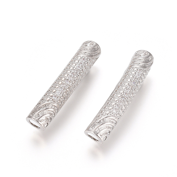 Brass Micro Pave Cl… - image