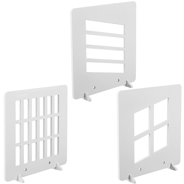 3Pcs 3 Styles HDF High Fiber Density Board Reflection Display Board