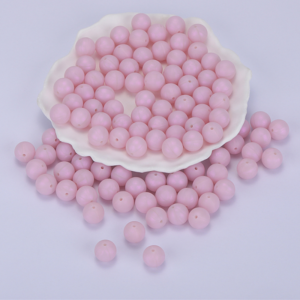 

PandaHall Round Silicone Focal Beads, Chewing Beads For Teethers, DIY Nursing Necklaces Making, Plum, 15mm, Hole: 2mm Silicone Round Purple