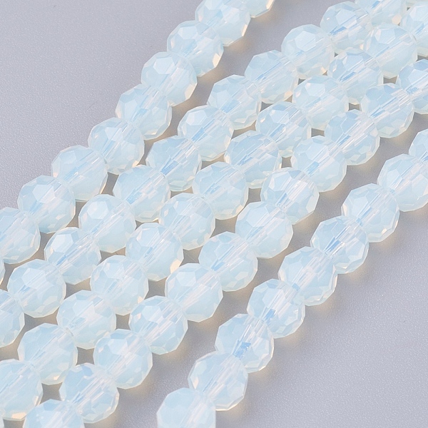 

PandaHall Opalite Beads Strands, Faceted Round, 6mm, Hole: 1.2mm, about 88~91pcs/strand, 19.49 inch~20.08 inch(49.5~51cm) Opalite Round