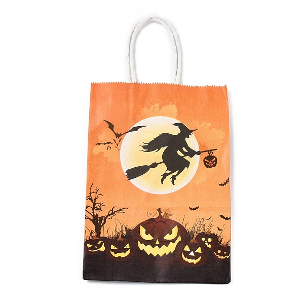 Halloween Theme Kraft Paper Gift Bags