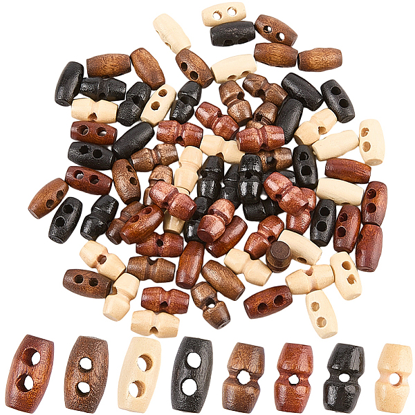 80Pcs 8 Style Woode… - image