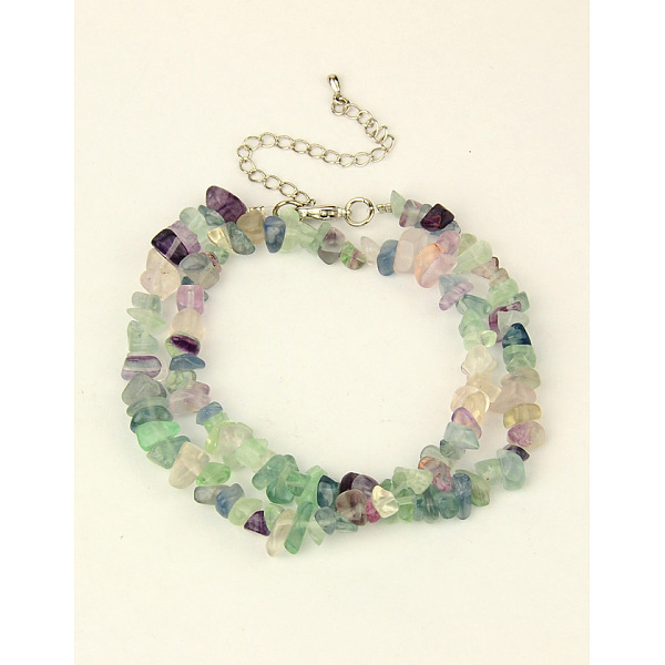 Natural Fluorite Multi-strand Bracelets