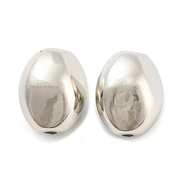 

PandaHall CCB Plastic Beads, Oval, Platinum, 7x6x5mm, Hole: 0.5mm Plastic Oval