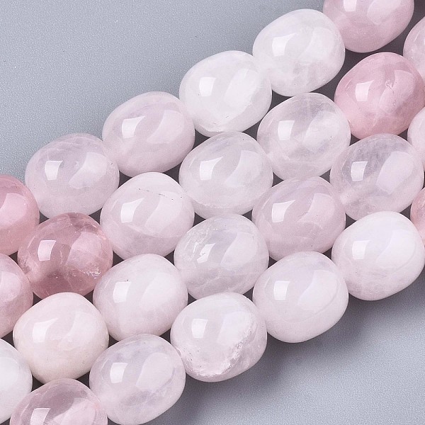 

PandaHall Natural Rose Quartz Beads Strands, Barrel, 13x12mm, Hole: 1.2mm, about 24pcs/strand, 12.60 inch(32cm) Rose Quartz Barrel