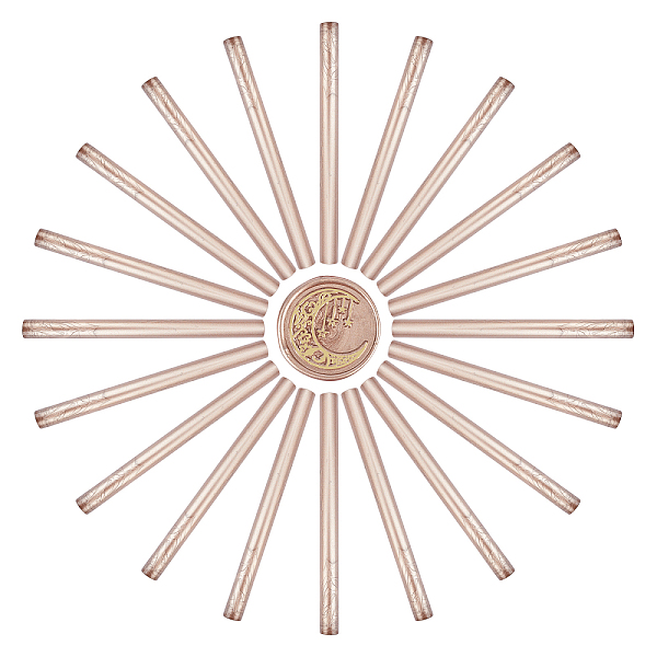 PandaHall Sealing Wax Sticks, for Retro Vintage Wax Seal Stamp, Camel, 135x11x11mm Wax Brown
