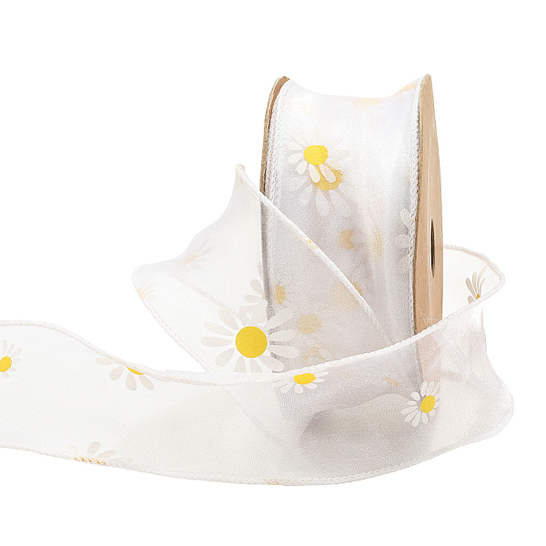 Daisy Pattern Polyester Ribbon