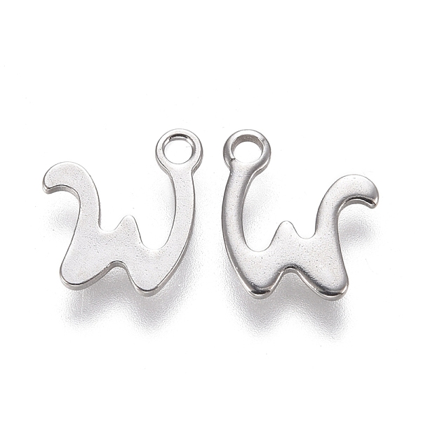 

PandaHall 304 Stainless Steel Charms, Laser Cut, Letter, Stainless Steel Color, Letter.W, 10x9x0.7mm, Hole: 1.5mm 304 Stainless Steel Letter...