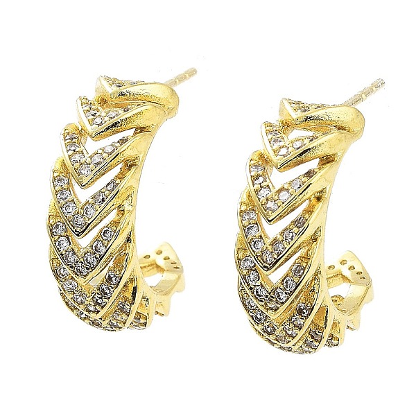 

PandaHall Letter C Rack Plating Brass Micro Pave Clear Cubic Zirconia Stud Earrings for Women, Long-Lasting Plated, Lead Free & Cadmium Free...