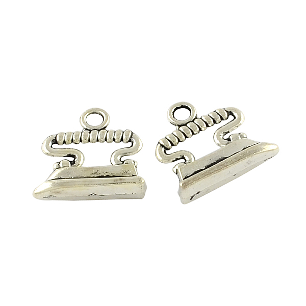 

PandaHall Tibetan Style Zinc Alloy Pendants, Electric Iron, Lead Free & Cadmium Free, Antique Silver, 17x18x5mm, Hole: 2.5mm, about...
