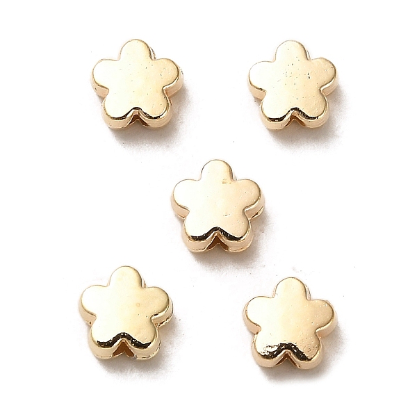 

PandaHall CCB Plastic Beads, Flower, Golden, 6x6x2.8mm, Hole: 1.2mm Plastic Flower