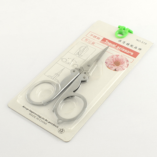 

PandaHall 2CR13# Stainless Steel Scissors, Stainless Steel Color, 107x66x5mm Stainless Steel