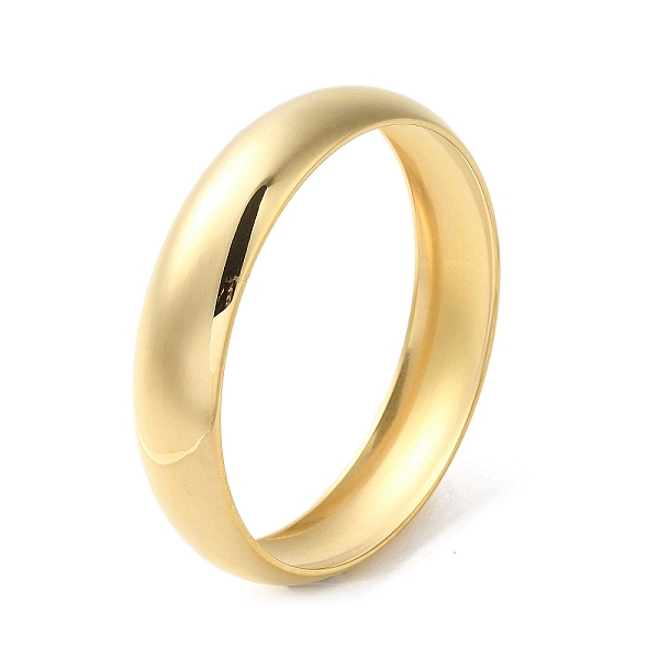 

PandaHall 304 Stainless Steel Plain Bangles, Golden, Wide: 15mm, Inner Diameter: 2-1/2 inch(6.35cm) 304 Stainless Steel