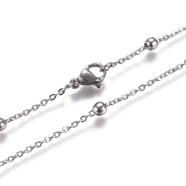 

PandaHall 304 Stainless Steel Satellite Chains Necklace for Men Women, Stainless Steel Color, 15.75x0.06x0.06 inch(40x0.15x0.15cm) 304...