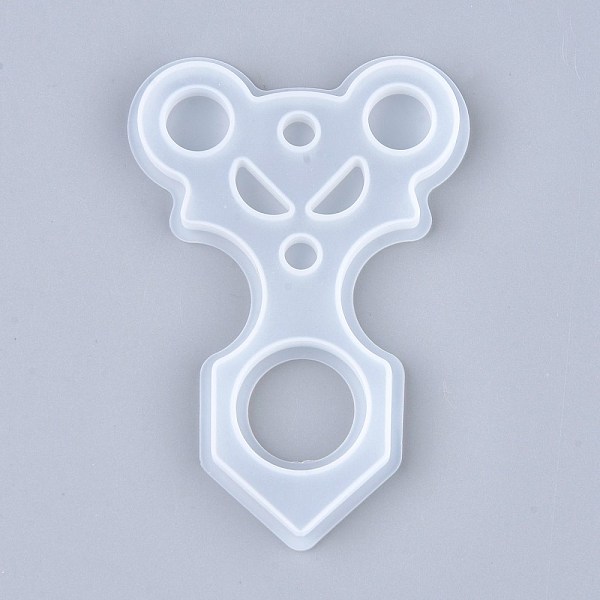

PandaHall Self Defense Silicone Molds, Resin Casting Molds, for Self Defense Finger Weapons Keychains Molds, White, 95x65x7mm, Hole: 7.5mm...