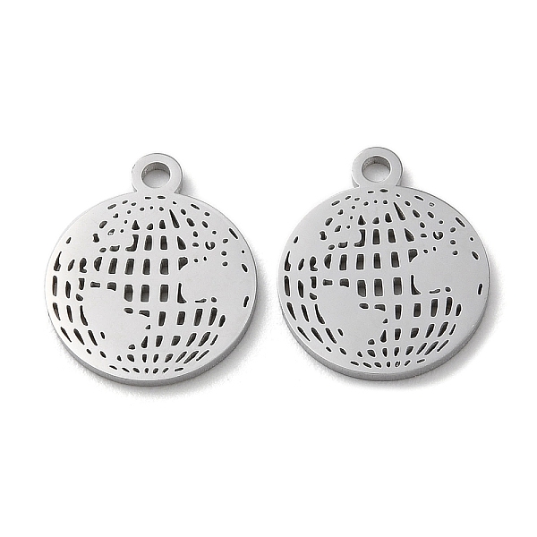 

PandaHall 304 Stainless Steel Charms, Manual Polishing, Map, Stainless Steel Color, 14.5x12x1mm, Hole: 1.6mm 304 Stainless Steel Map