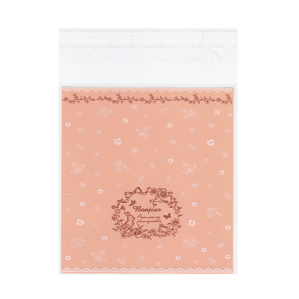 

PandaHall Rectangle OPP Cellophane Bags, Dark Salmon, 13.6x9.8cm, Unilateral Thickness: 0.035mm, Inner Measure: 10.3x9.8cm, about..., Red