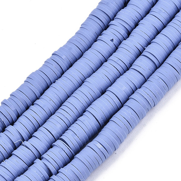 

PandaHall Handmade Polymer Clay Beads Strands, for DIY Jewelry Crafts Supplies, Heishi Beads, Disc/Flat Round, Cornflower Blue, 8x0.5~1mm...