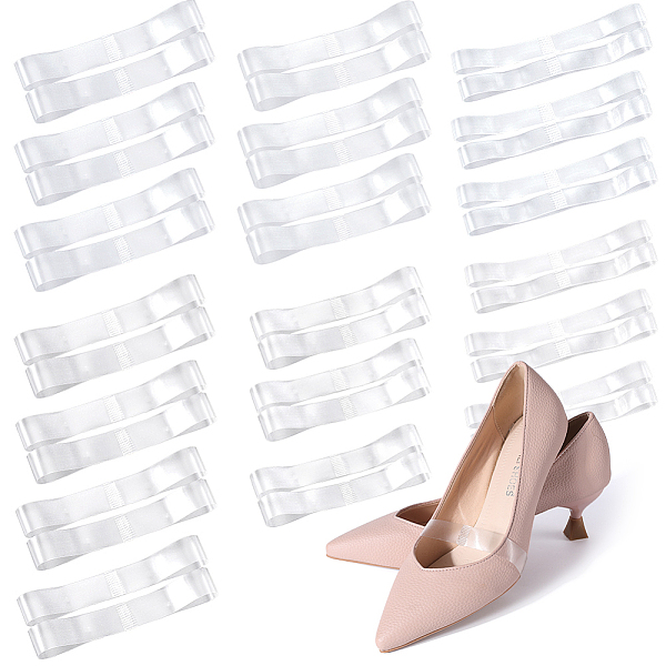 Craspire 30 Paar 6-Stil Transparente TPU-Anti-Loose-Schnürsenkel Für Schuhe Mit Hohen Absätzen