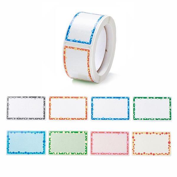 

PandaHall Adhesive Labels Picture Stickers, Rectangle Paper Hand Written Name Tag Stickers, Rectangle Pattern, 2.7x5.7cm Coated Paper...