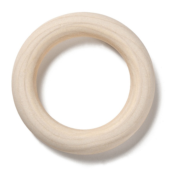 

PandaHall Unfinished Wood Linking Rings, Macrame Wooden Rings, Round, BurlyWood, 86x15mm, Inner Diameter: 56mm Wood Ring Orange