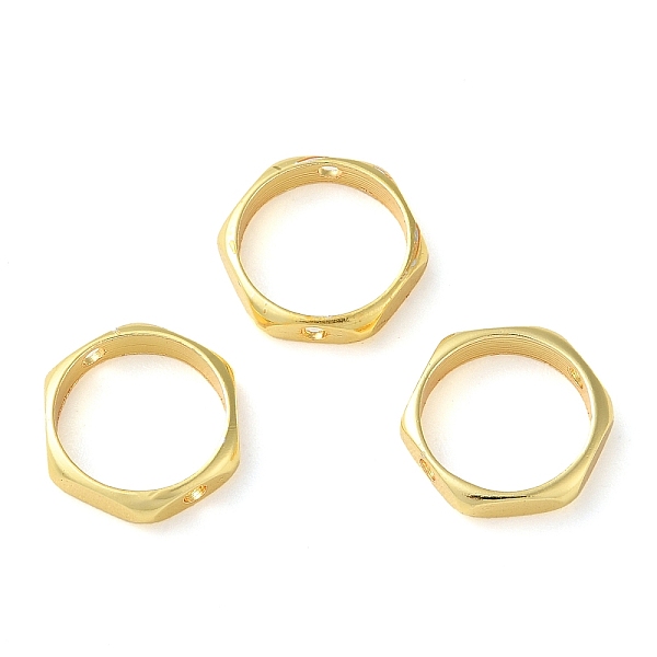 

PandaHall Rack Plating Brass Bead Frame, Lead Free & Cadmium Free, Hexagon, Golden, 10x11x2mm, Hole: 1.2mm Brass Hexagon