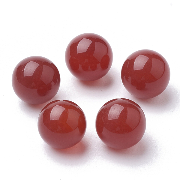 

PandaHall Natural Agate Beads, Gemstone Sphere, Round, No Hole/Undrilled, Dyed, Red, 10mm Natural Agate Round Red