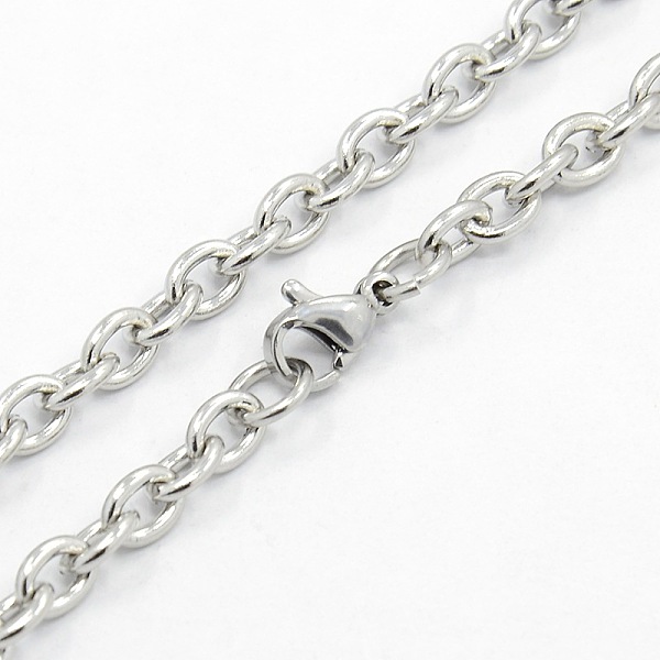 

PandaHall Men's 304 Stainless Steel Cable Chain Necklaces, with Lobster Claw Clasps, Mixed Color, 21.7 inch(55.1cm) 304 Stainless Steel