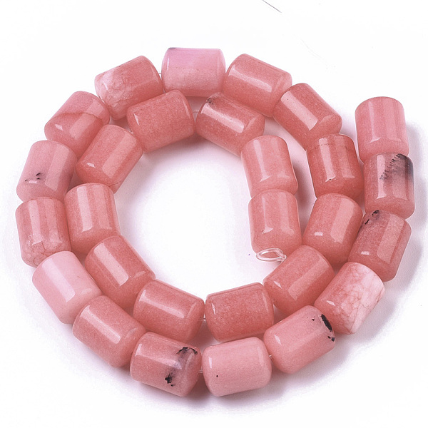 Natural Gemstone Rhodochrosite Stone Column Beads Strands