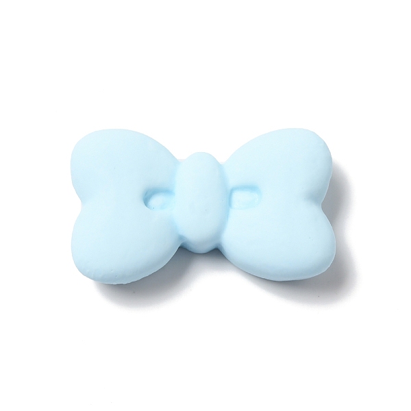 

PandaHall Opaque Resin Cabochons, Bowknot, Light Blue, 20x33.5x8.5mm Resin Bowknot Blue