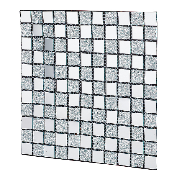

PandaHall Square Adhesive Glass Cabochons Sheets, Mirror Mosaic Pieces, Mosaic Tiles for Arts DIY Crafts, Silver, 300x300x5.5mm Glass Square...