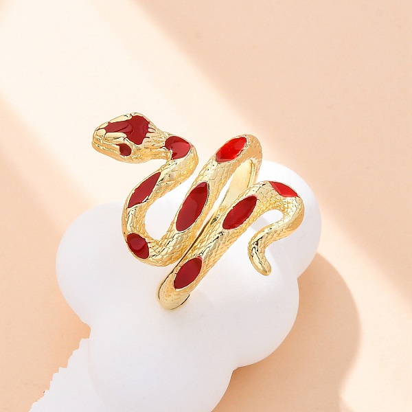 Brass Enamel Cuff R… - image