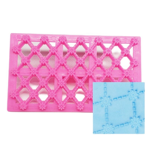 

PandaHall Food Grade Plastic Cookie Printing Moulds, DIY Biscuit Baking Tool, Sunflower, Pink, 122x73x20mm Plastic Flower Pink
