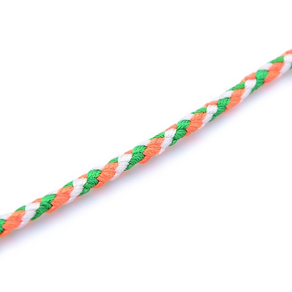 

PandaHall Round String Thread Polyester Colorful Cords, Colorful, 3mm, about 21.87 yards(20m)/roll Polyester