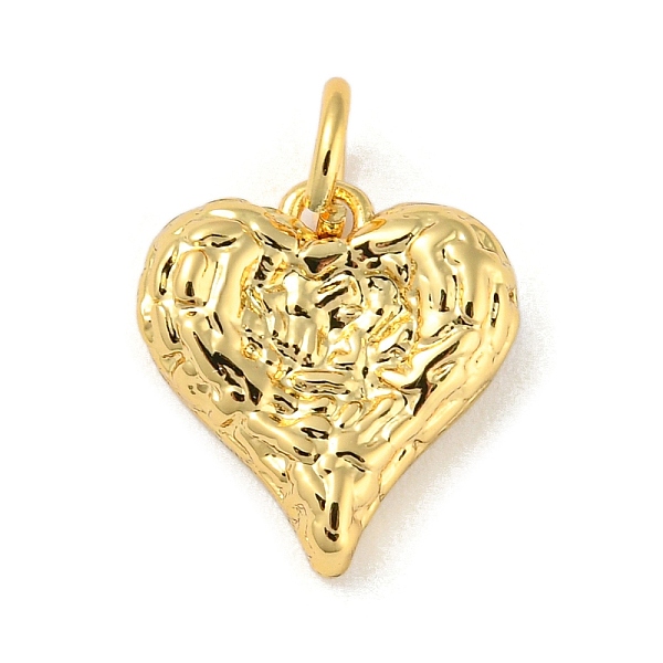 

PandaHall Rack Plating Brass Pendants, with Jump Ring, Cadmium Free & Lead Free, Long-Lasting Plated , Heart Charms, Real 18K Gold Plated...