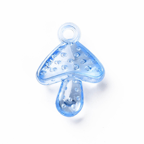 

PandaHall Autumn Theme Transparent Acrylic Pendants, Mushroom, Mixed Color, 27.5x20x9mm, Hole: 3mm, about 350pcs/500g Acrylic Mushroom..., Multicolor