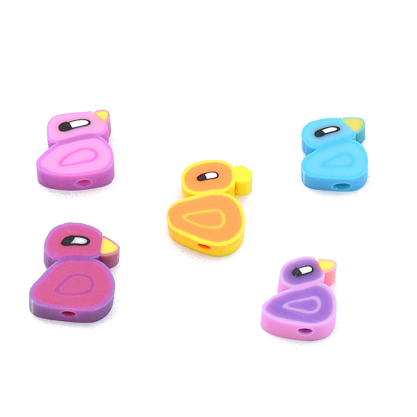 

PandaHall Handmade Polymer Clay Beads, Duck, Mixed Color, 9.5x11x4mm, Hole: 1.8mm Polymer Clay Duck Multicolor