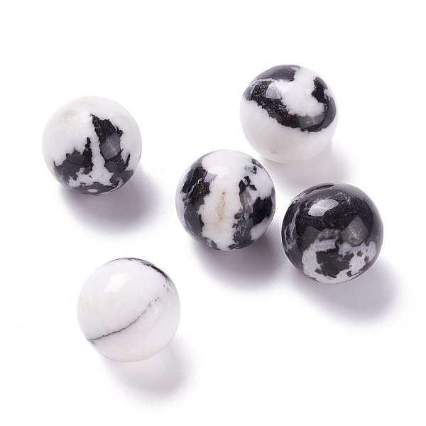 

PandaHall Natural Zebra Jasper Beads, No Hole/Undrilled, for Wire Wrapped Pendant Making, Round, 20mm Zebra Jasper Round