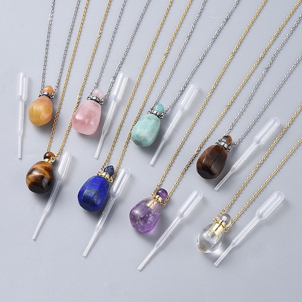 

PandaHall Handmade Bumpy Lampwork Perfume Bottle Pendants, Essential Oil Bottle, with Gold Sand, Calabash with Leaf, Mixed Color, 20.2...